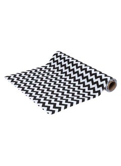 Buy Harmony Zigzag Table Runner, Black & White - 1200x40 cm in UAE