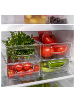 Buy ORGANiZERS Fridge Organizer, Stackable Storage Container with Handles, BPA free Clear Drawer Organizer for Kitchen and Refrigerator, Practical Organization for Kitchen, ORG-34 in UAE