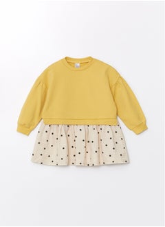 Buy Crew Neck Long Sleeve Baby Girl Dress in Egypt