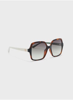 Buy Gradient Oversized Rectangle Shape Sunglasses in Saudi Arabia