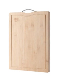 Buy Bamboo Cutting Boards For Kitchen Wooden Cutting Board For Chopping Meat, Vegetables, Fruits, Cheese, Knife Friendly Serving Tray With Handles 45X32CM in UAE