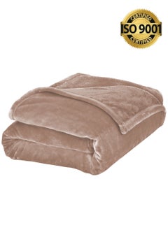 Buy Lightweight Velvet Blanket, Mora Series, 350GSM, Double Size 260 x 240 cm, Extra Soft All Season Fleece Blanket, Bed And Sofa Blanket in Saudi Arabia