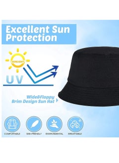 Buy Foldable sun cotton unisex bucket travel hat in Egypt