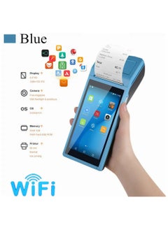 اشتري All in One Handheld PDA Printer Smart POS Terminal Wireless Portable Printers Intelligent Payment Terminal Function BT/WiFi/USB OTG/ GPS/3G Communication في السعودية