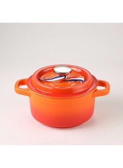 اشتري Ceramic Direct Fire 3 L Casserole, Orange في الامارات