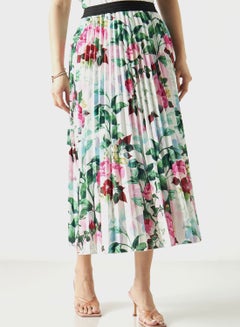 Buy Tiered Floral Print Skirt in Saudi Arabia