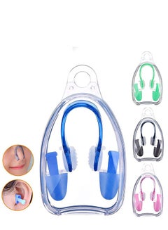 Buy 4 Pack Nose Clips and Earplugs Set for Swimming, Soft Silicone Nose Plugs and Ear Plugs for Swimming, Kids Nose & Ear Protectors Kit ideal for Beginner in UAE