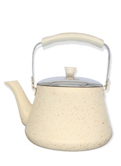 Buy Turkish granite tea pot 1.5 liters cream in Saudi Arabia