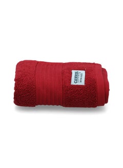 Buy Highly Absorbent and Quick Drying Cotton Hand Towel Burgundy 41 x 66 cm CN CS41X66-BRGD in Saudi Arabia