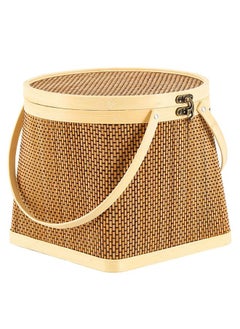 Buy Portable Bamboo Basket Gift Storage Basket Gift Box in UAE