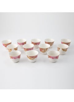 Buy porcelain Saudi coffee cups set 12 pieces in Saudi Arabia