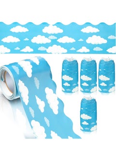 Buy Bulletin Board Border, Blue Sky Clouds Classroom Borders for Bulletin Board, Scalloped Bulletin Board Decor, Blue Board Trim for Bulletin Board Classroom Decor (1Pc) in UAE