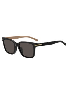 Buy Men's Uv Protection Rectangular Shape Acetate Sunglasses Boss 1540/F/Sk Grey 44 - Lens Size: 43.6 Mm - Blackbeig in UAE