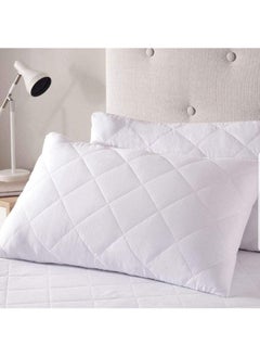 Buy Somer Field - Luxury KING Size Quilted Pillow, 50 x 75 cm - White - 01 Piece in UAE