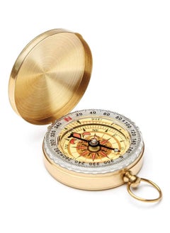 Buy Camping Survival Compass, Metal Pocket Compass Kids Compass for Hiking Camping Hunting Outdoor Military Navigation Tool in Saudi Arabia