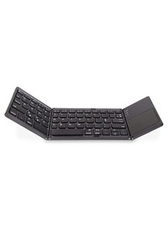 اشتري eWINNER Three-fold wireless Bluetooth folding mini keyboard with touch pad for tablet mobile phone computer (black) في مصر