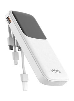 Buy VIDVIE Power bank 4 in 1-10,000 mAh 10W - 4 Built in cables (USB, Lighting, Type C, Micro) Digital Screen, For iPhone & Android Phones in Egypt