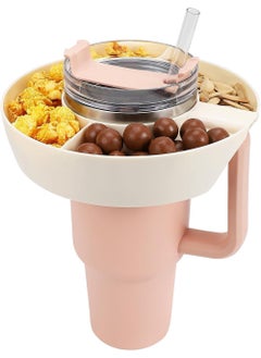 اشتري Snack Bowl for Stanley Cup, Reusable Snack Ring Compatible with Stanley Quencher H2.0 40oz Tumbler with Handle, Cute Water Bottle Accessories في الامارات