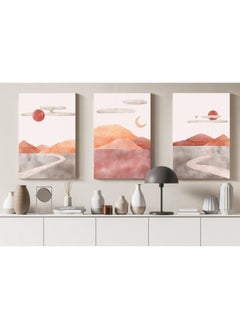 Buy home gallery Watercolor minimal landscape covers Printed Canvas wall art in Egypt