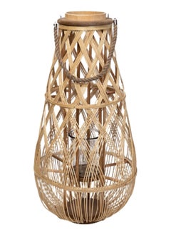 Buy Tall Bamboo Lantern, Natural - 75 cm in UAE