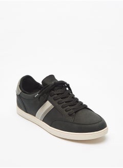 Buy Mens Panel Detail Sneakers with Lace Up Closure in UAE