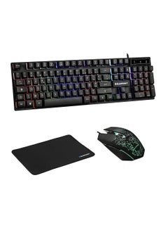 Buy Wired Keyboard and Mouse Gaming Combo and Mouse Pad in Saudi Arabia