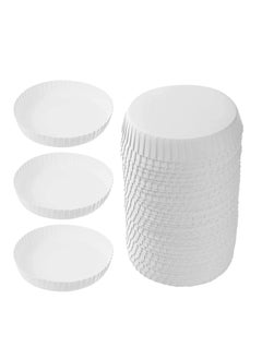 اشتري 100pcs Disposable Paper Cup Covers Coffee Tea Cup Covers Recycled Paper Drinking Cup Lids Covers Perfect for Travel Hotel Coffee Bar Parties Wedding Home Kitchen (6.5 X 6.5cm) في السعودية