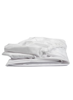 اشتري Fitted Sheet White 100x200 في مصر