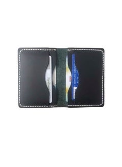 اشتري Ultra-high quality natural leather card wallet elegant handmade stitching في مصر