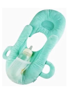 اشتري Comfortable Nursing Baby Pillow with Detachable Support and Convenient Bottle Pocket (Green) في الامارات