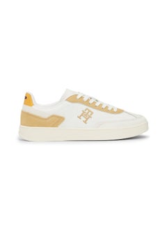 Buy Women's Heritage Court Sneakers Low Top - Leather, Beige in Saudi Arabia