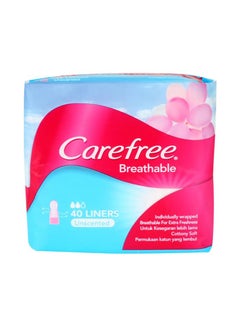 Buy Breathable Unscented Panty Liners - Irritation Free Protection - Cottony Soft - 40 Liners in UAE