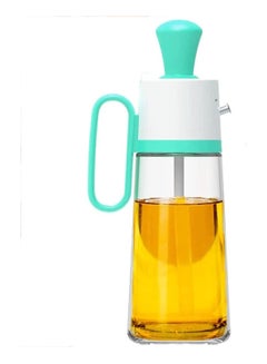 Buy Oil Dispenser Multifunction 3 in 1 Glass Oil Bottle with Silicone Brush 550ml in UAE