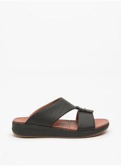 Buy Men's Textured Slip-On Arabic Sandals in UAE