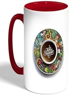 Buy hello summer Printed Coffee Mug, Red Color (Ceramic) in Egypt