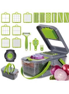 Buy Vegetable Slicer Onion Chopper,Vegetables and Fruits with Stainless Steel Blades in Saudi Arabia