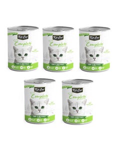 Buy 5Pc Complete Cuisine Tuna And Whitebait In Broth Cat Wet Food 150g in UAE