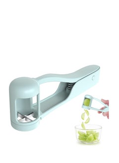 Buy Grape Cutter for Kids, Stainless Steel Fruit Cutter, Quarter Grape Slicer, Suitable for Vegetable Fruit Salad Cake Decoration, Kitchen Gadget Fruit Slicer (Blue) in Saudi Arabia