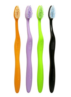 اشتري Shield Care Elegant Brush with Super Soft Bristles Toothbrush, PBT Filaments, Designed for Sensitive and Swollen Teeth, Secure Cap, Ideal for Adults - 4 Count (Pack of 1) في الامارات