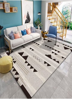 اشتري Warm Luxurious Modern Printed Rectangular Anti-Slip Carpet Multicolor 140x200cm في الامارات