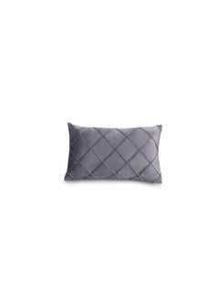 Buy Diamond Filled Cushion 30x50cm - Silver Grey in UAE