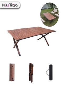 اشتري Portable Outdoor Simple Folding Table with Storage Bag for Camping Hiking and Party في الامارات