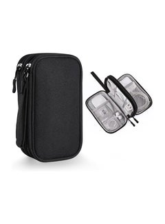 Buy Electronics Accessories Organizer Small Carrying Case Bag Portable Cable Storage Pouch Travel Gadgets for Keeping Power Cord Charger Cables Wireless Mouse in Saudi Arabia