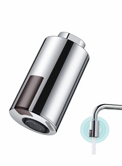 اشتري Touchless Faucet Adapter for Kitchen Bathroom, Universal Standards Thread Automatic Smart Faucet, IPX6 Waterproof Smart Faucet Water-Saving Sensor, Chrome Style for High Spout Faucet في السعودية