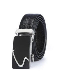 Buy 115CM Creative Casual Versatile Wear Resistant Leather Automatic Buckle Belt in UAE