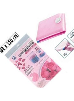 Buy "Medium Transparent Vacuum-Sealed  Berries-Scented Storage Bag: The Perfect Solution for Organizing Your Space and Keeping Your Clothes and Belongings Fresh." in Egypt