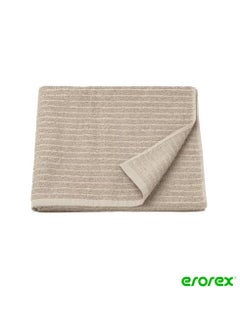 Buy Bath towel light beige 70x140 cm in Saudi Arabia