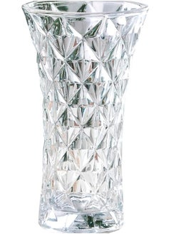 Buy Daimond Cut Vase (11x23CM)Decorative Vases for Décor-Desktop Decoration Vase in the Living Room Vase for Dried Flower Arrangement(CLEAR) in UAE