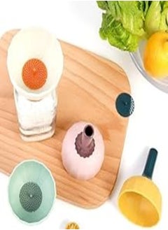 Buy Silicone Strainer Funnel Suitable for Ketchup and Sauce - Multicolor (3) in Egypt