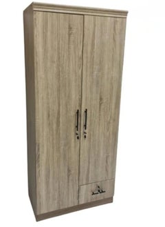 Buy 2 Door Wooden Wardrobe Cupboard Solid Wood Perfect Modern Stylish Cabinet in UAE